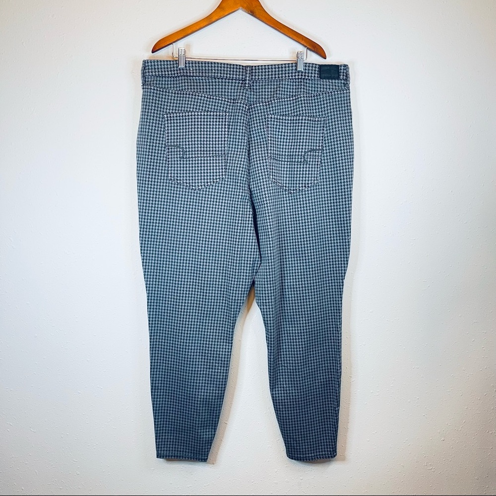 American Eagle Houndstooth Curvy Super Hi Rise Plus Size Jegging/Sz:24/NEW - Picture 3 of 10